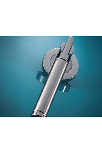 DOĞANLAR Fırat Zamak Alüminyum Nikel Saten Rozetli Oda Kapı Kolu M52