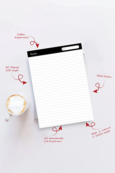 Copyder A5 Notepad Bloknot Defter 50 Yaprak