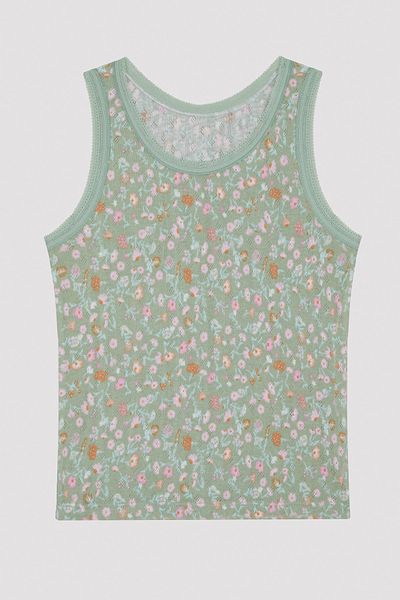 Penti Girl's Flower Pointel 2-Piece Undershirt