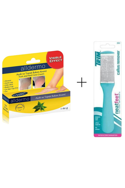 aldermo Alldermo Ayak Ve Topuk Bakım Kremi 60 G Ve Çelik Ayak Törpüsü