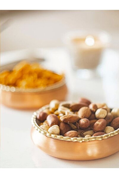 Bakır Concept Bakır Çerezlik Eritmeli Mat Bakır Renk Gold Detaylı