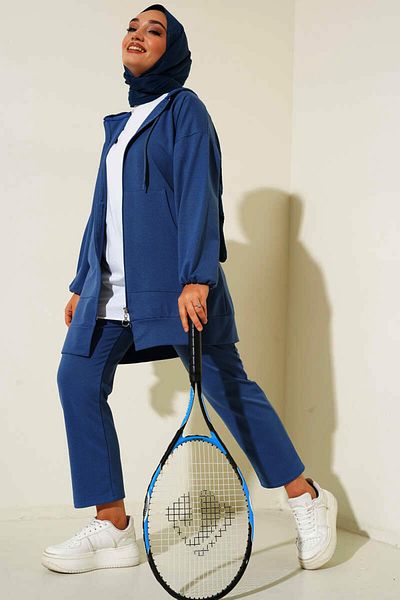 Kirazgym Zippered Kangaroo Pocket Double Set