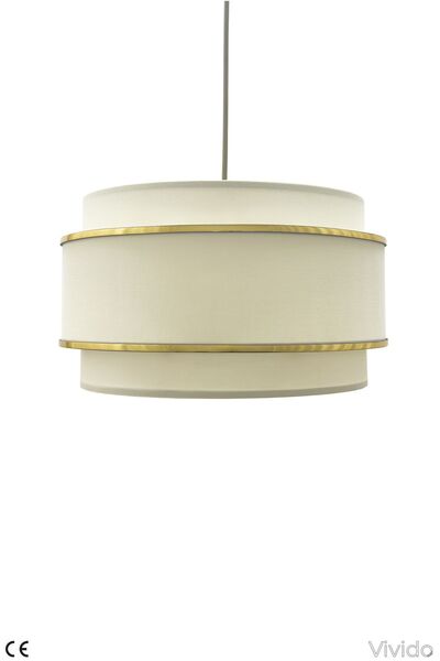 Vivido Abajur Dopia Chandelier - Cream Fabric