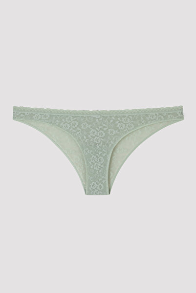 Penti Easy Dantelli V Kesim Mint Yeşili Brazilian Külot