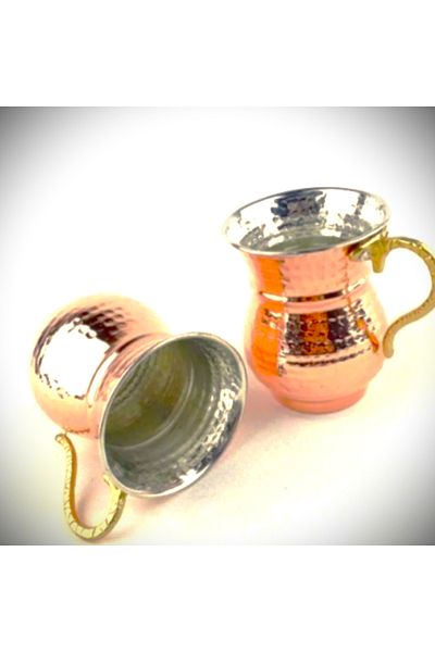 KAVELE Double Buttermilk Cup - Copper Mug Embroidered
