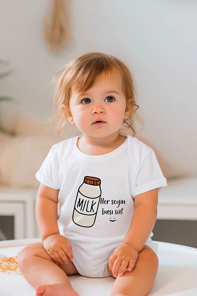 Lilabio 100% Cotton Short Sleeve Baby Bodysuit