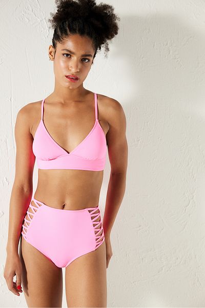 Penti Basic Bralette Neon Pink Bikini Top