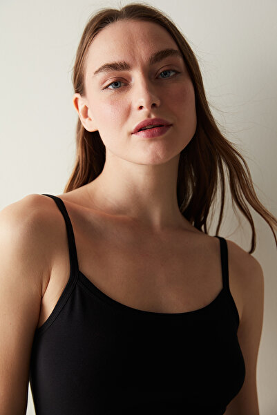 Penti Cotton Black Cami Tank Top