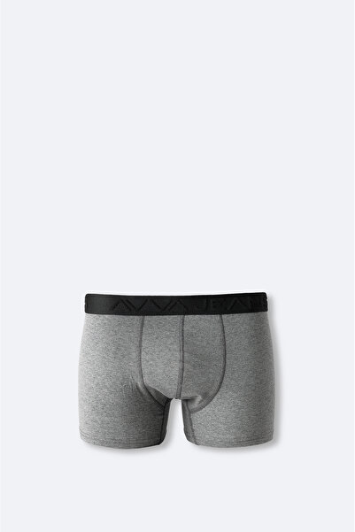 Avva Men's Anthracite Basic Cotton Single Regular Fit Boxer B009510