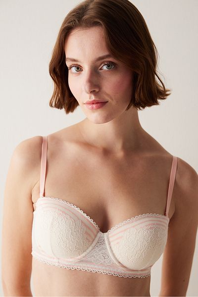 Penti Bloom Lace Lace Ecru Bra