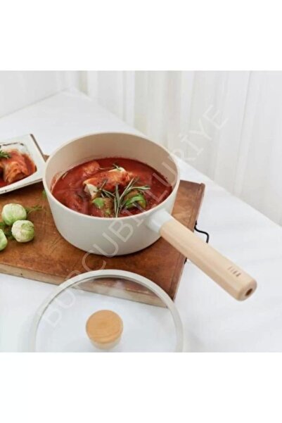 NEOFLAM Fika Aluminum Cast 18 cm Beige Sauce Pot