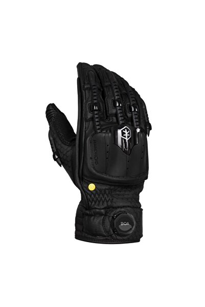Knox Handroid Pod Kısa Korumalı Deri Motosiklet Eldiveni (MK5)