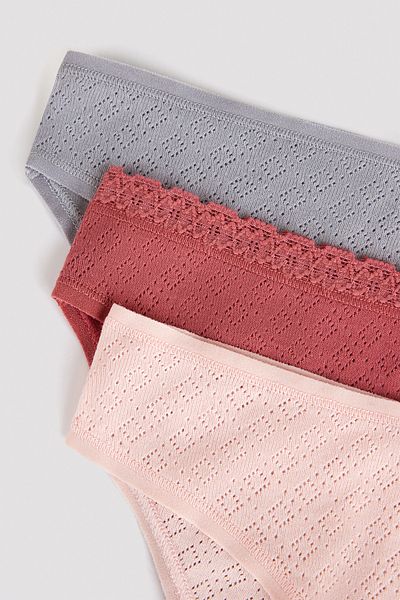 Penti سراويل داخلية من Dried Rose مكونة من 3 قطع متعددة الألوان