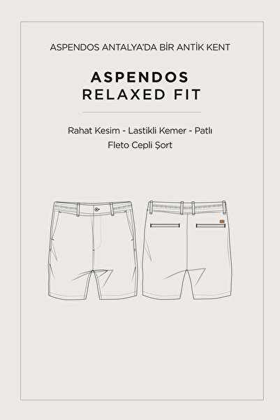 Avva Erkek Somon Beli Lastikli Pamuklu Aspendos Relaxed Fit Şort A41Y3733