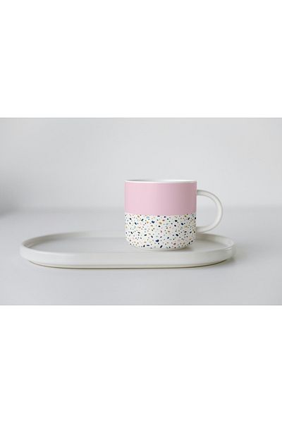 EYBaskı Tasarım Nescafe Fincani - Porcelen, Colorful Leopard Patterned Print