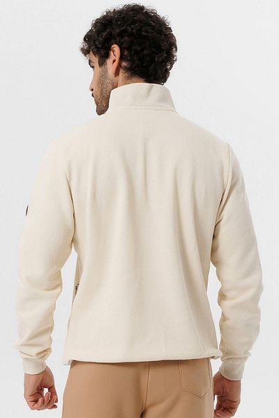 Escetic Ανδρικό Ecru Thick Fleece Slimfit Χειμερινό φούτερ T0120