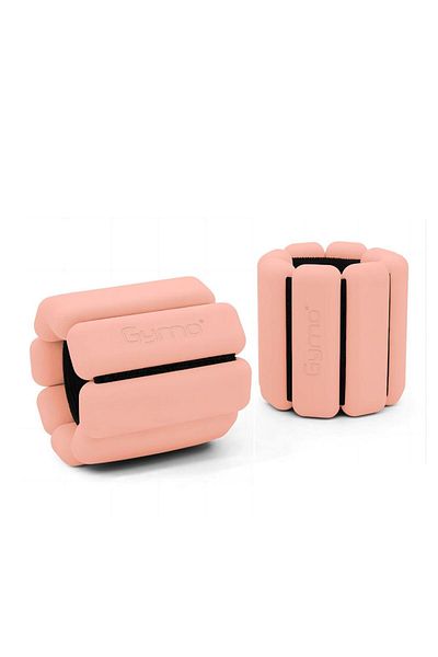 Gymo Pro Series 2X1Kg Salmon Silicone Wrist Weight - Adjustable