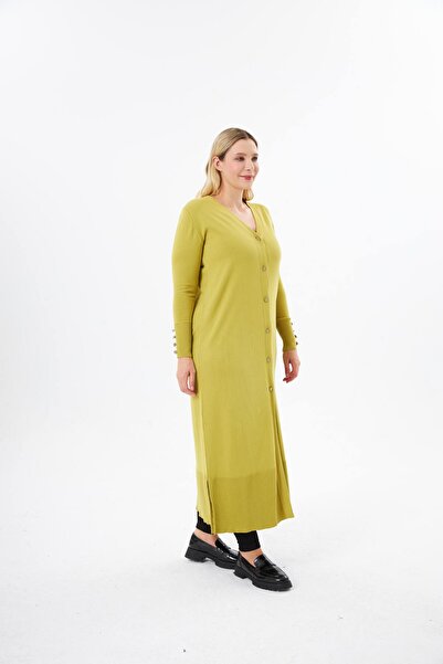 BELİN Long V-Neck Sweater Cardigan