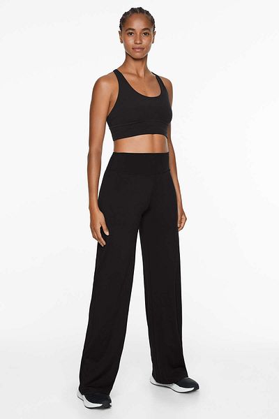 Oysho High-rise comfortlux straight-leg trousers