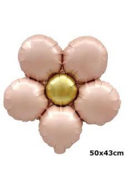DÜVENCİ TİCARET Retro Color Heart Daisy Foil Ballon Set