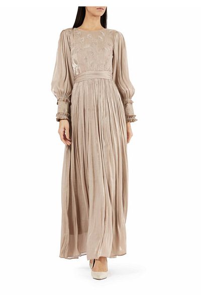 Amri Embroidered Long Dress