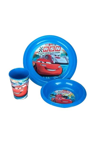 Oyuncak Dükkanı Cars Plastic Cup Plate Bowl Set