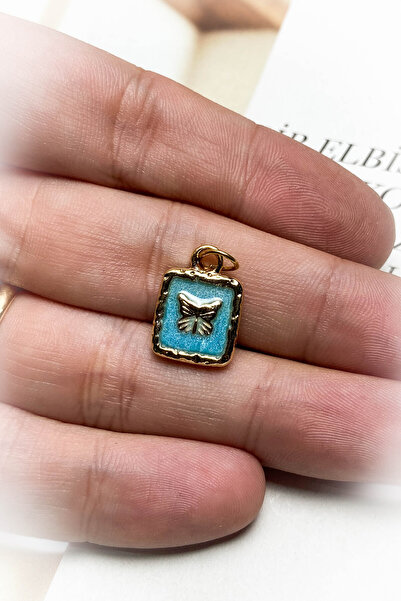 roshel Altın Kaplama Mavi Mineli Kolye Ucu 7 Farklı Model Seçeneği