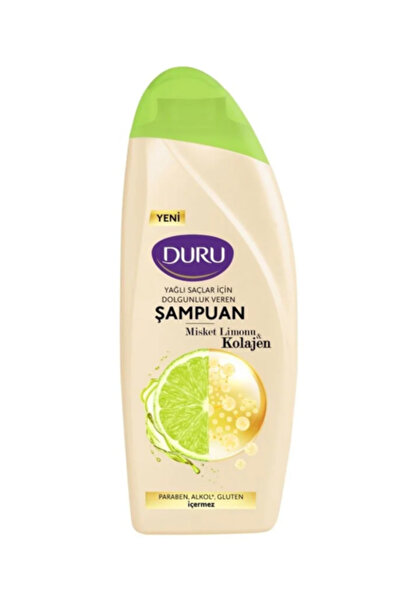 Duru Yağlı Saçlar Için Misket Limonu Kolajen Şampuan 500 ml