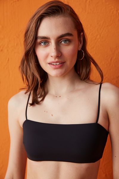 Penti Μαύρο Clean Strapless Μπικίνι Μπλούζα