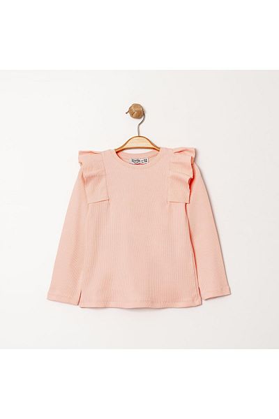 TRENDİMİZBİR Girl's Pleat Detailed Camisole Badi Powder