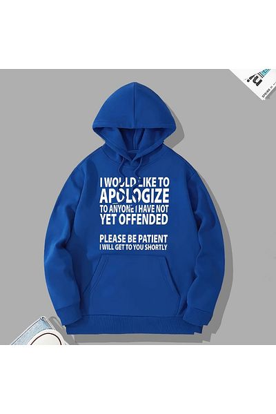 Moda Glo Γραπτό φούτερ Unisex Apologized