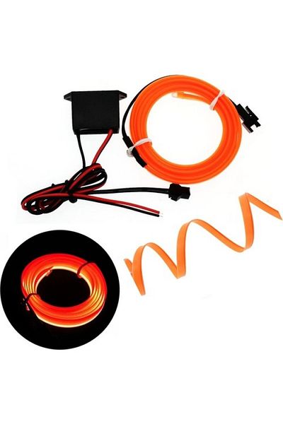 DEVSAN In-Car Torpedo Led - Rope Led - Neon Led - Led Strip / Orange 2 Meters 201688