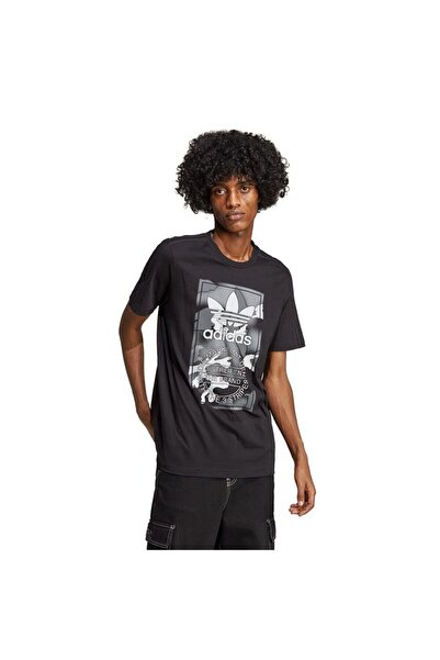 adidas Graphics Camo Tongue Erkek Siyah Tişört (HR3531)