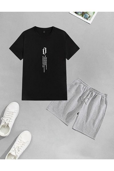AY MONTANA Lunavista Unisex Satoru Gojo Patterned Shorts and T-shirt Set