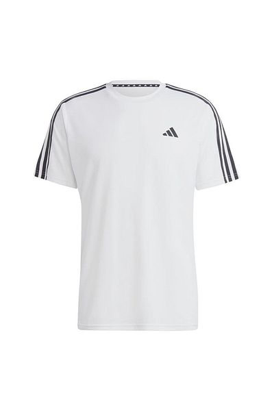 adidas Ανδρικό λευκό μπλουζάκι 3 ρίγες - Ib8151 Train Essentials