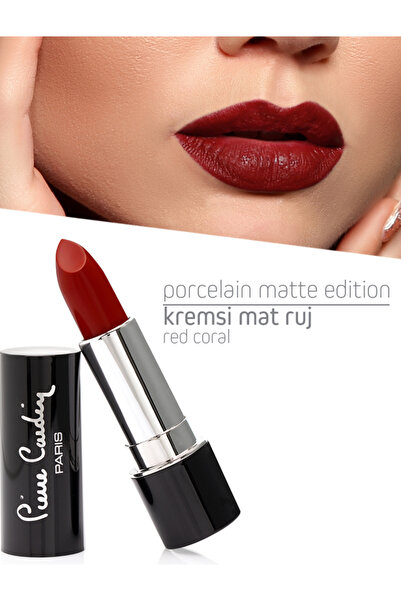Porcelain Matte Edition Lipstick - Red Coral - 212