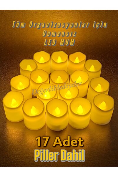 AGH Değerli Hediyeler Her Türlü Organizasyon İçin Dumansız Kokusuz Pilli Led ...