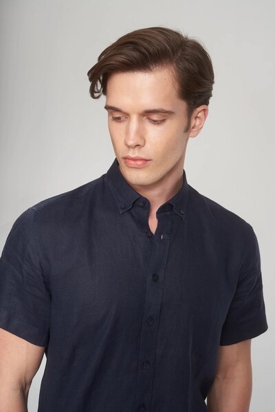Giotelli Lacivert Gio Sleeve Dark Navy Gömlek - GM23SW21031