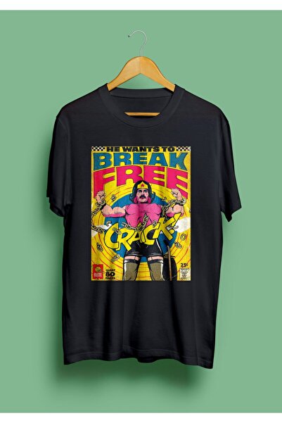 ROCK SHIRT Tricou unisex Black Queen Rock