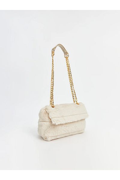 LC Waikiki Lcw Accessories Beige Plush Women's Handbag