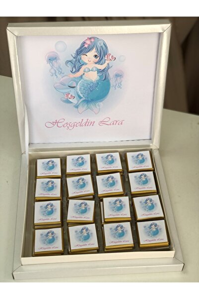 Denseden Bebek Çikolatası Isimli Madlen Çikolata Kişiye Özel Tasarım Sunum Ku...