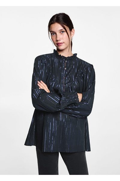 Mango Teen Bluză cu lurex în dungi