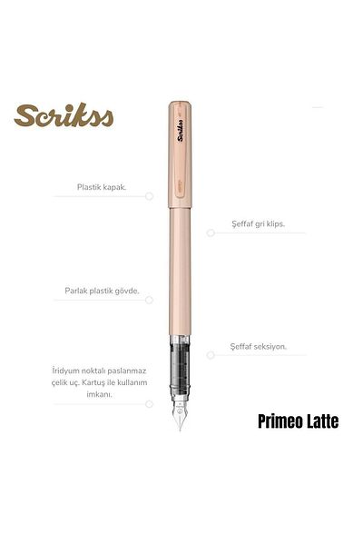 Scrikss Primeo Fountain Pen m Nib Latte