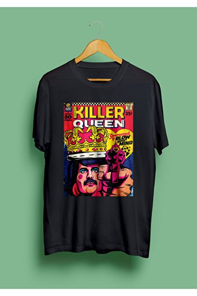 ROCK SHIRT Tricou unisex Black Queen Rock