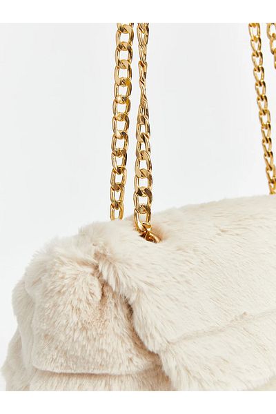LC Waikiki Lcw Accessories Beige Plush Women's Handbag