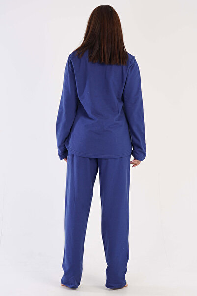VİENETTA Pamuklu Kadın Büyük Beden Uzun Kol Pijama Takım , 305221