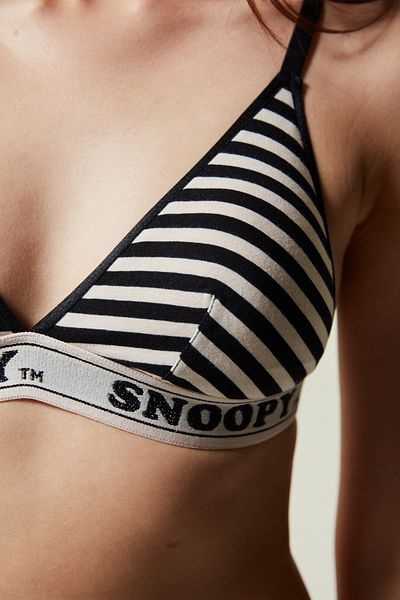Penti Striped Snoopy Soft Triangle Bra