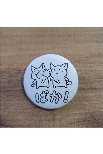 fırsatlar diyarı Kawaii Neko Baka Anime Buton Rozet