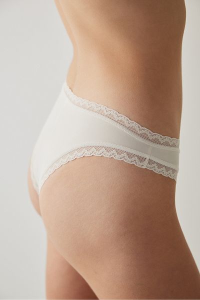 Penti Beige Brazilian Micro Lace Panties - Easy
