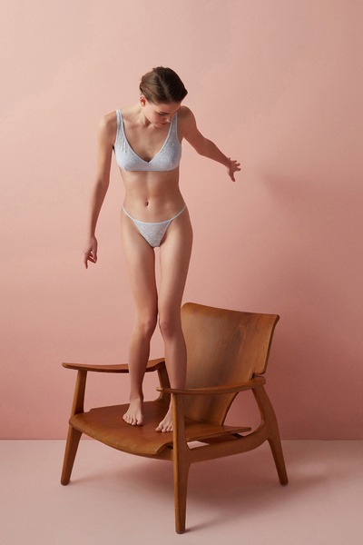 Penti Відкритий блакитний бюстгальтер з мереживом без кісточок